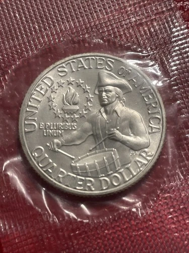 1976-S 40% Silver Bi-Centennial Quarter - BU and In Cello from Mint Set!!!