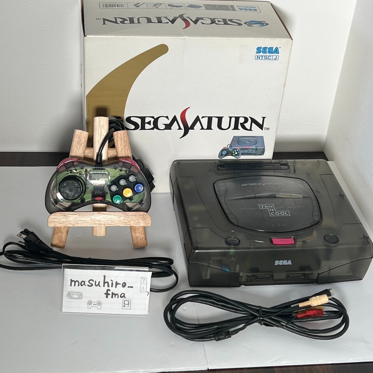 Sega Saturn SS Clear Skeleton Black Limited console This is Sega Saturn SS Clear Skeleton Black Limited console This is