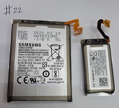 2-in-1 2500mAh Main + 725mAh Sub Battery for Samsung Galaxy Z Flip Original OEM