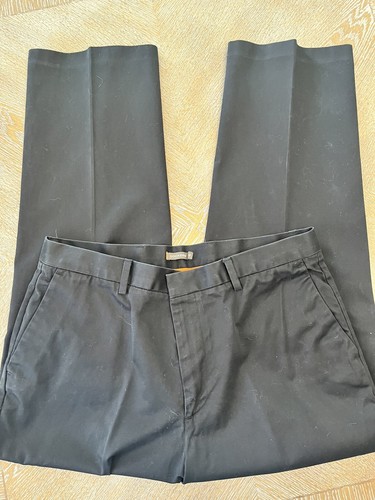 Dockers D3 Mens Pants 38X30 Black Flat Front Mid Rise Straight Leg - Picture 4 of 7