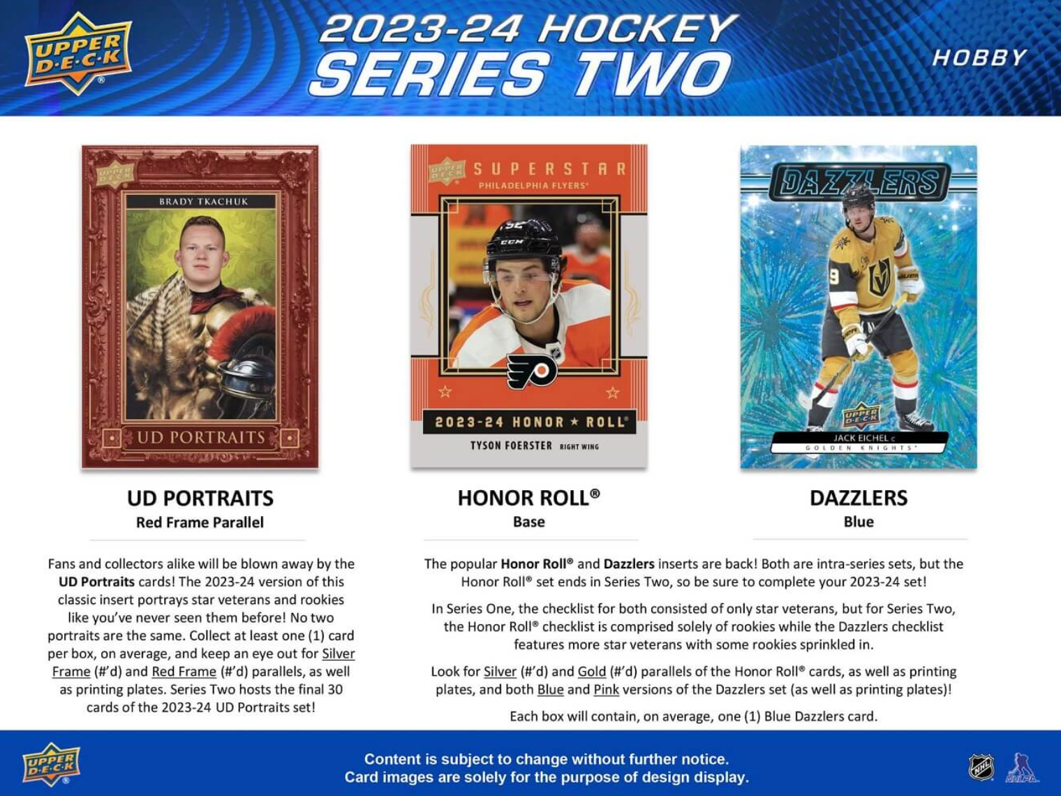 2023-24 Upper Deck Series 2 Hockey Hobby Box - PRESELL - Bedard YG - FREE SHIP!! - Picture 3 of 6