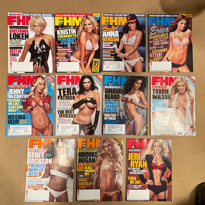 2006 FHM magazines All 11 issues McCarthy Ryan Hogan Jackson Benson Beard Wilson