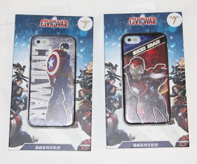 Civil war Captain America Iron man Cell phone case Cover for
