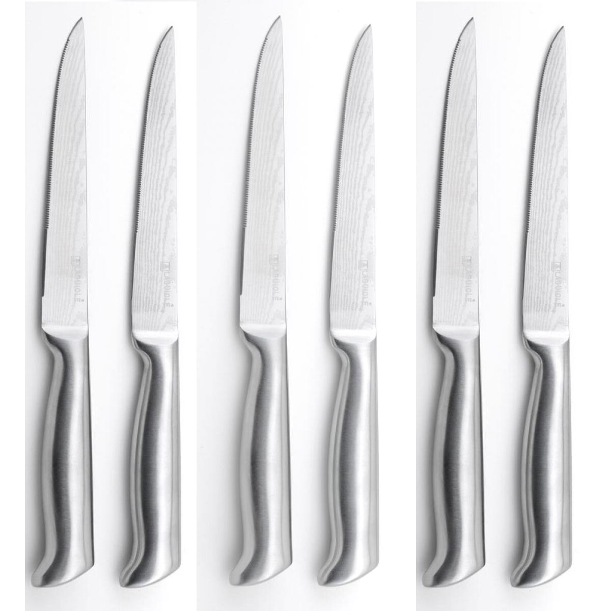 Couteaux à steak Laguiole Collection Luxe en acier inoxydable coffret de 6 pièces