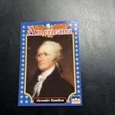 Jb15 Americana 1992 StarLine #55 Alexander Hamilton Politician add ship .10 cent