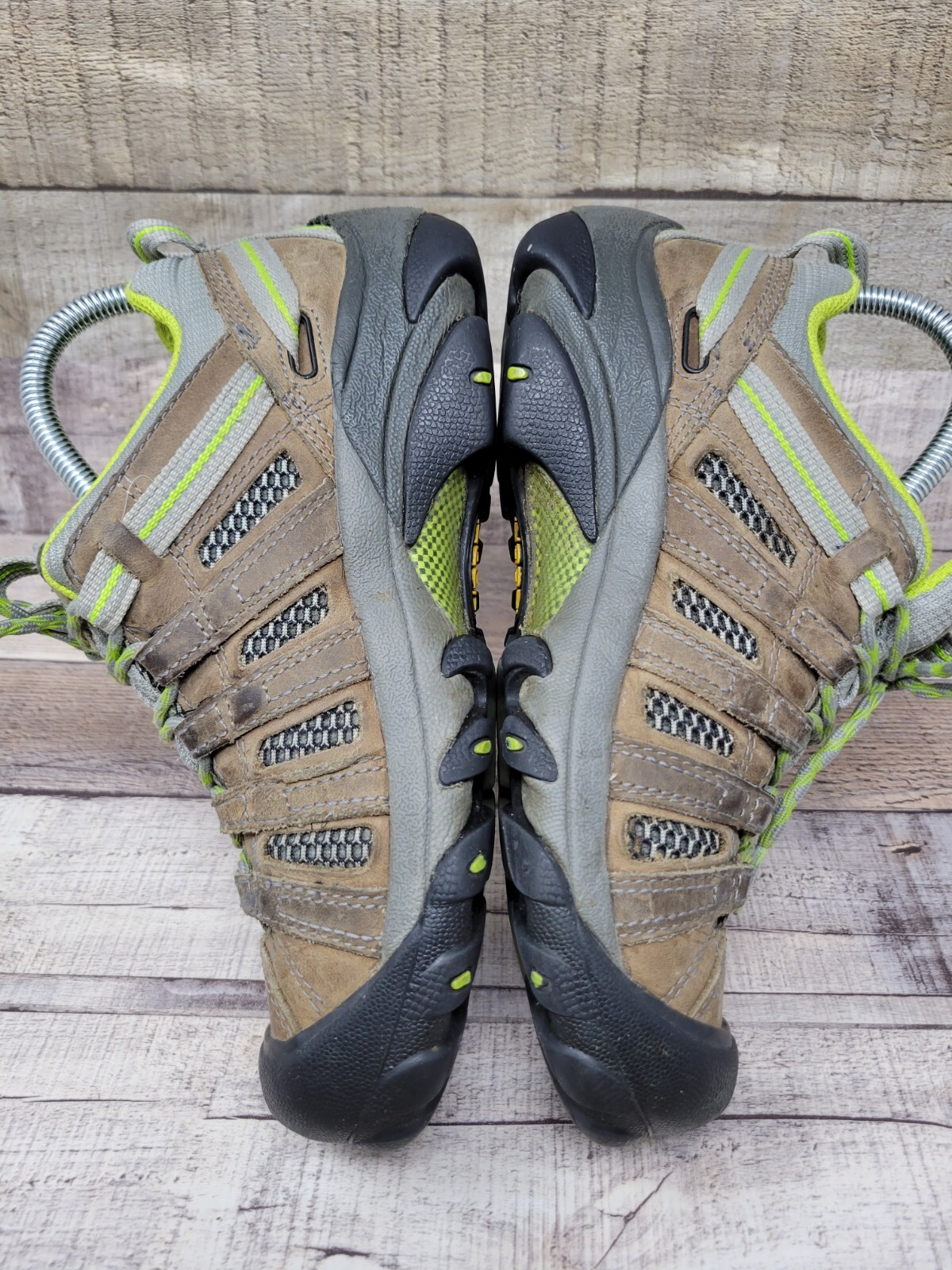 Scarpe KEEN da donna 7 Voyageur Trail Hiking Sneakers Marroni Pelle Top Basso 1010141