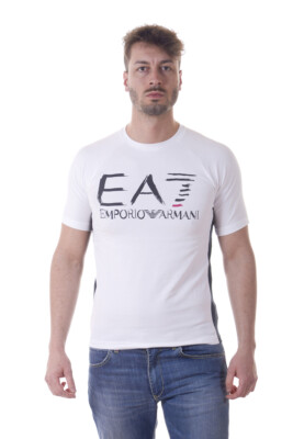 Emporio Armani EA7 T-Shirt Sweatshirt Man White 3YPT59PJ73Z 1100 Sz M MAKE OFFER