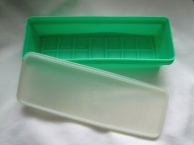 Vintage Tupperware 892 Jadite Celery Vegetable Storage Keeper w/ 893 Sheer Seal