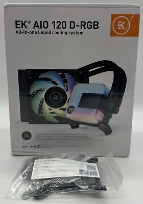 EK Water Blocks 120mm AIO Cooler D-RGB CPU Cooler (EK-AIO 120 D-RGB) W/ LGA 1700