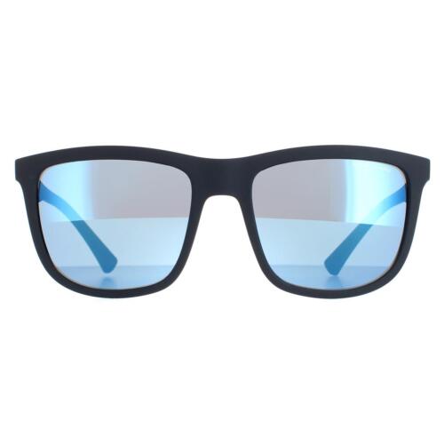Armani Exchange Sunglasses AX4093S 829555 Matte Blue Blue Mirror - Picture 1 of 4