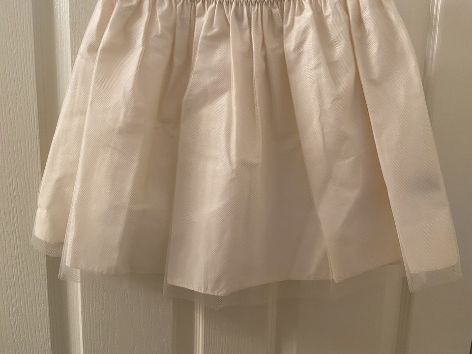 Mini Boden Ivory Tulle Under The Dress Pettiskirt Skirt Girls Size 11
