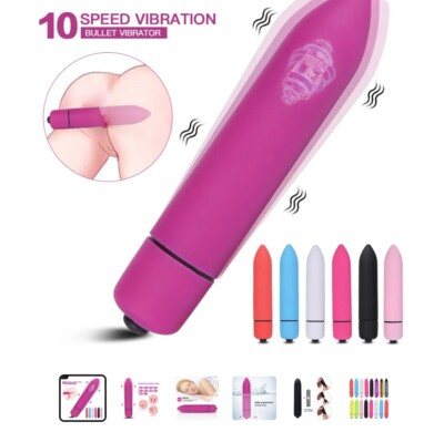 Female Masturbation 10 Speed Vibrator for Woman Bullet Vibrators G-Spot  Vibrator | eBay