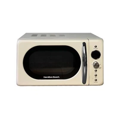 Hamilton Beach, Microwave, 20L Retro Cream Microwave, 700W, HB70H20C