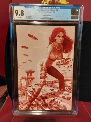 MARS ATTACKS/RED SONJA #5, ATTACK OF THE 50FT WOMAN HOMAGE, (2020), CGC 9.8