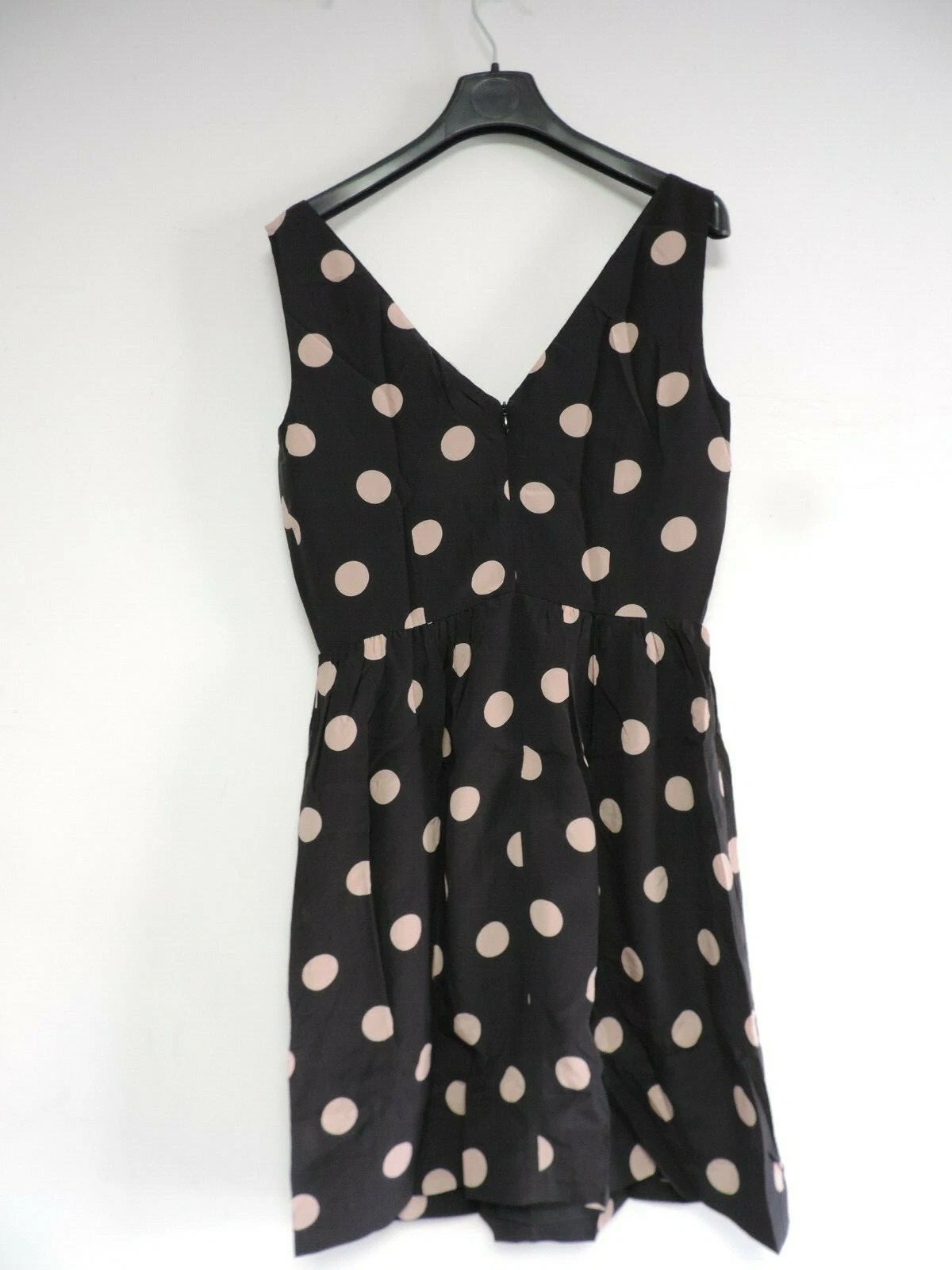 Abito rosso Valentino nero a pois taglia 40 UK taglia 8 prezzo consigliato £ 435 DH009 VV 12
