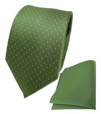 TigerTie Seidenkrawatte + Einstecktuch in gr�...