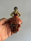 TWINKLE TOES BALLET DANCER BALLERINA TIN TOY WORKING GERMAN EINFALT 1930'S