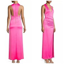 Alice + Olivia Women's Diana Ruched Sleeveless Gown Maxi Dress Sz 0 NWT 598