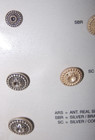 Salesman Sample Card of Buttons C85 from Style Trims of California 8 Buttons — photo 3