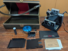 Vintage Polaroid Automatic 250 Instant Film Land Camera With Case Flash Manual