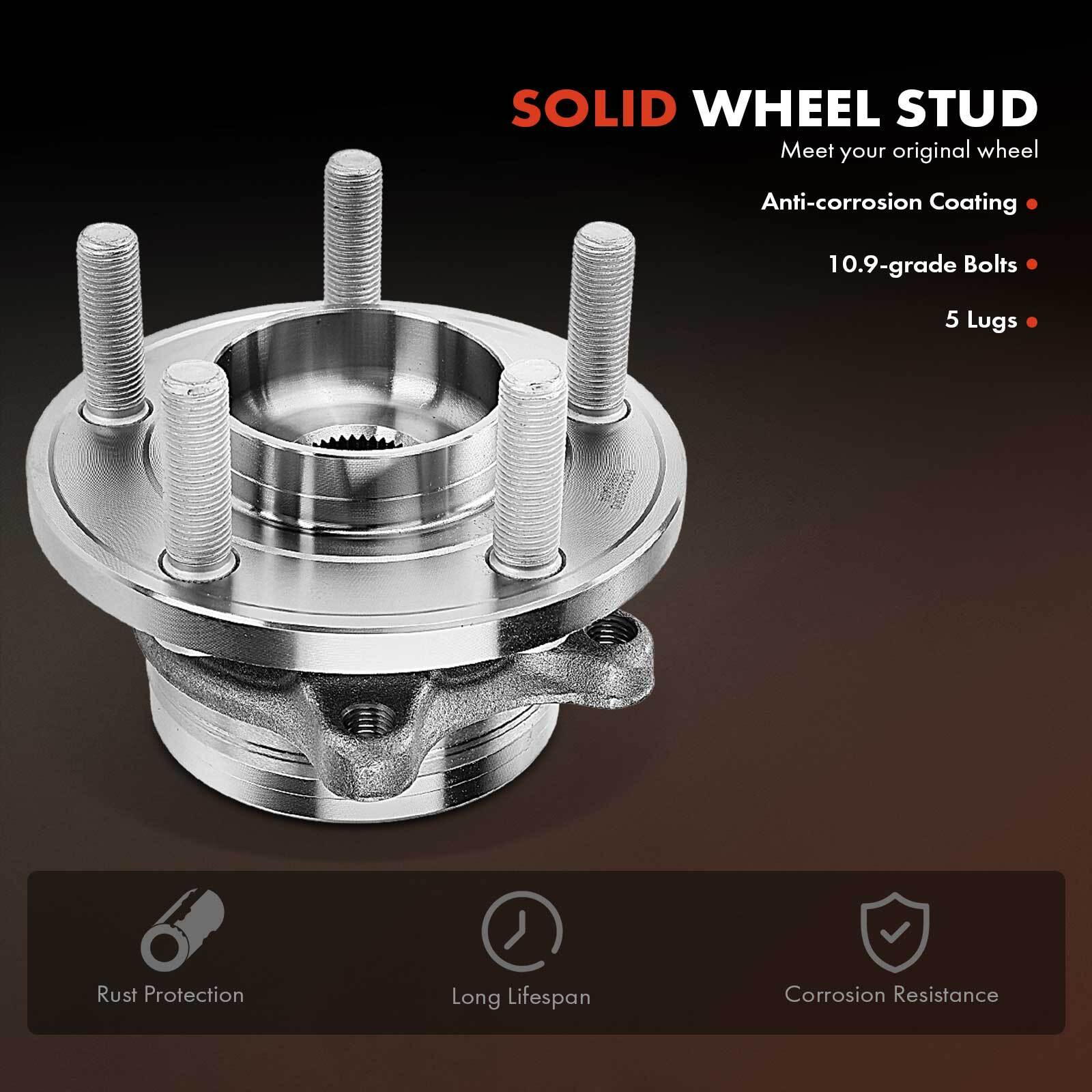 New Front LH / RH Wheel Hub Bearing Assembly for Ford GT 2017-2022 4 Bolt-Square