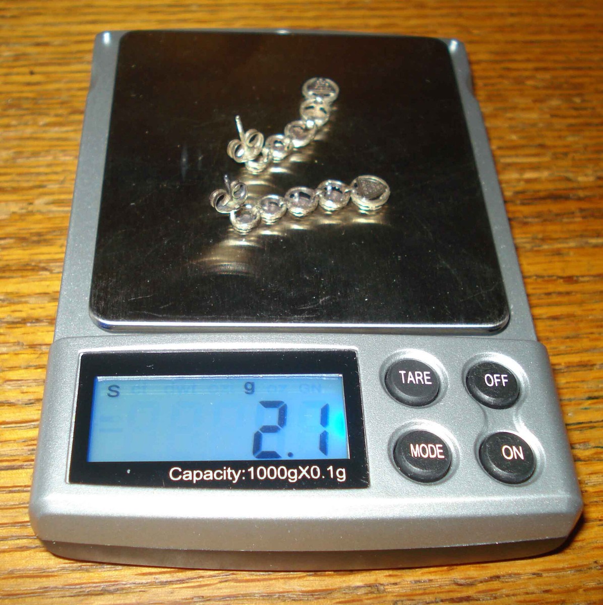 Beverly Hills Silver Sterling Cut Etch Engraved Dangle Drop Pierced Ear Earrings View 6
