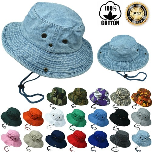Summer Boonie Bucket Hat Cap 100 