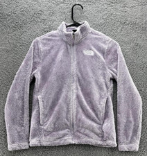 The North Face Girl's Size Large 14-16 Purple Osito Deep Pile Pockets Full Zip