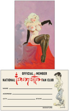 FRANK FRAZETTA NATIONAL FAN CLUB MEMBERSHIP CARD - BOMBSHELL - FANTASY CARD