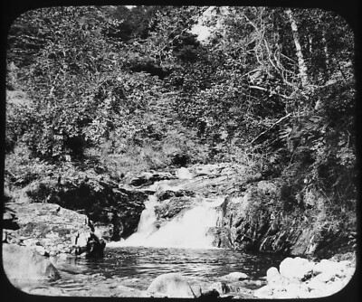 Magic Lantern Slide FALL ON GOATFELL ISLE OF ARRAN DATED 1904 PHOTO