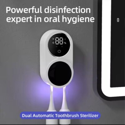Portable UV Sterilizer For Toothbrush With Induction Switch And Charge Display