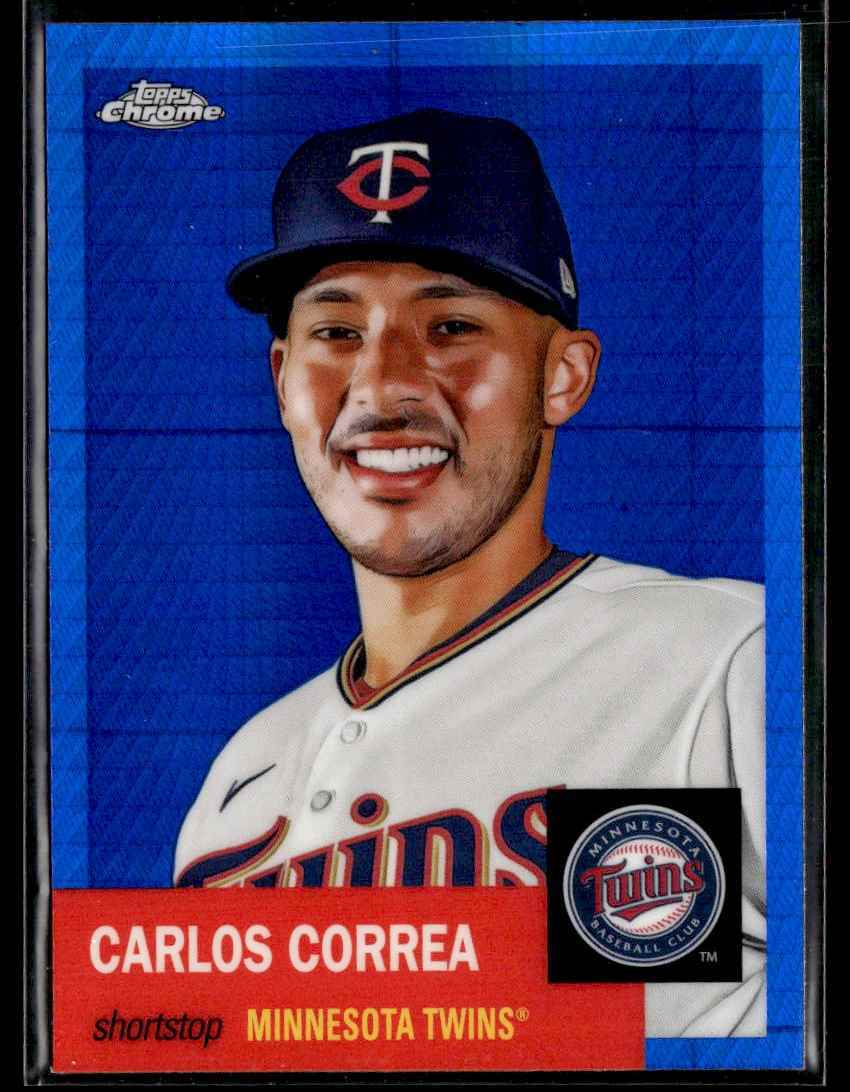 2022 Blue Prism Refractor Carlos Correa Minnesota Twins #256 | eBay