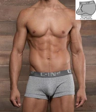 C-IN2 Boxer Core Mens Underwear Sexy & HOT! FAST SHIPPING!! Grey  Size S M L XL 