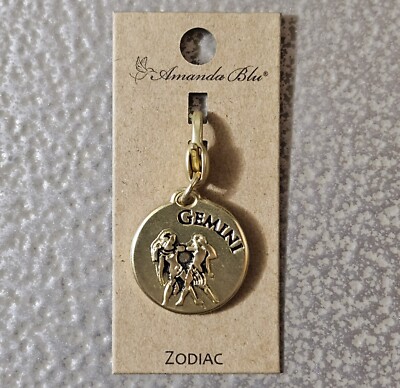 NEW Amanda Blu GEMINI Zodiac Charm ''INTELLIGENT''