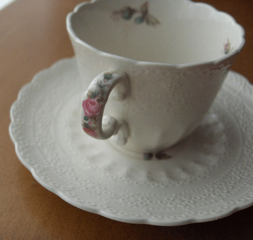 Spode Billingsley Rose Demitasse Tasse Set ~ Copeland Spode ~ 1926 ~ Made in England - NR! - Bild 3 von 5