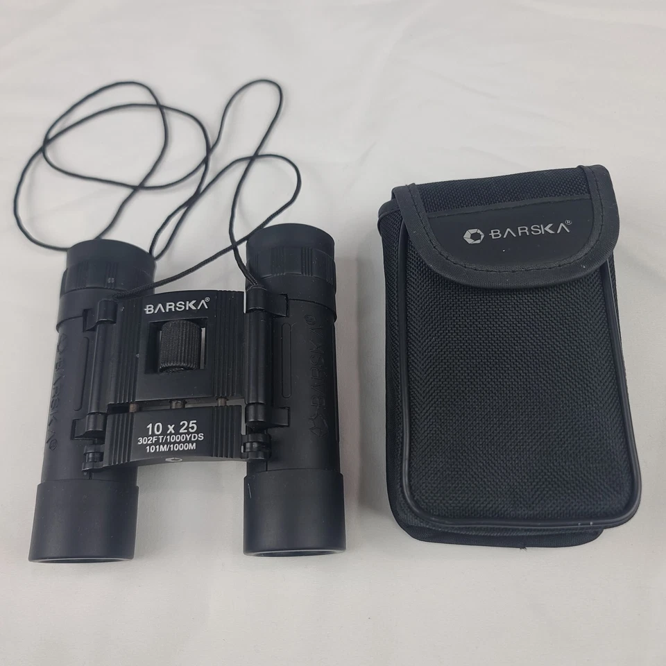 Barska  Compact Binoculars 10x25mm  302Ft Rubber Armoring Case Strap - Image 2 of 4