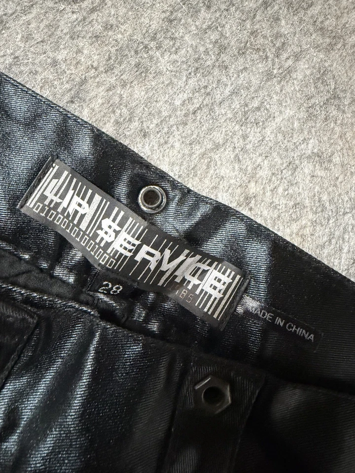 Pantalones de moto vintage LIP SERVICE talla 28x31,5 Goth Raver Punk Cyber y2k años 90 Foto 4 de 4