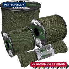 Paracord Reflective 1000lb, 50/100/200/500/1000ft 4mm, 13 Strand Paracord Rope,