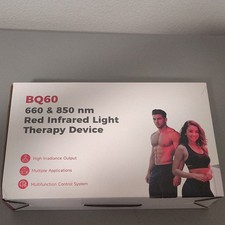 Bestqool BQ60 660/850nm Red Infrared Light Therapy Panel, Timer Display