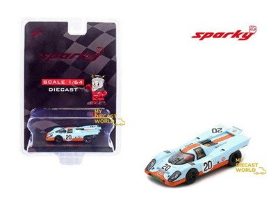 1/64 Sparky Porsche 917 K No.20 24H Le Mans 1970 B. Redman Gulf Oil Livery Y144