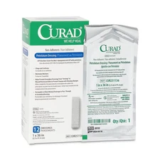 Curad CUR251136 Non-Adherent Petrolatum Dressing, 1" X 36" , Box of 12. EXP 2027