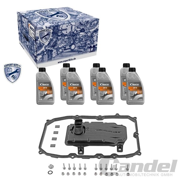 Vaico ÖLWECHSEL-SET + 7L ÖL Passend FüR 8 GANG-AUTOMATIK 0C8 Audi Q7 Porsche CAY-image