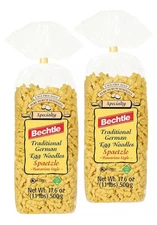 (2) BECHTLE BAVARIAN STYLE  SPAETZLE NOODLES PACK 17.6 OZ AUTHENTIC TASTE 