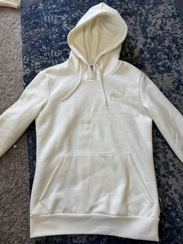 OFF WHITE Felpa con cappuccio PUMA donna colore bianco crema