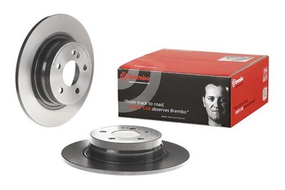 2x BREMBO Bremsscheibe PRIME LINE - UV Coated 08.A612.41 für MERCEDES KLASSE 180