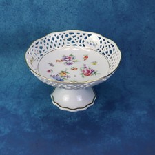 Porcelain bonboniere, fruit bowl, breakthrough porcelain, Lindau Castle, hand painted