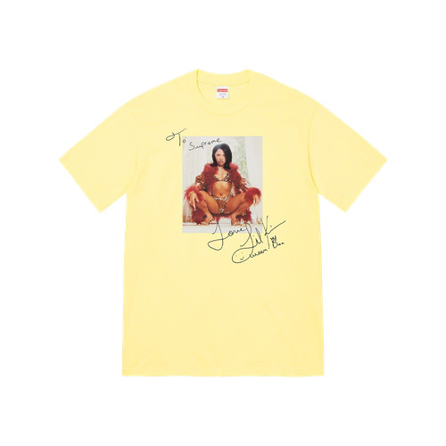 Supreme Lil Kim Pale Yellow T-Shirt 22SS