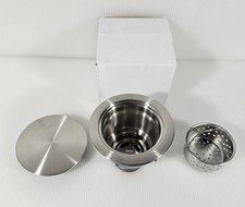 Kitchen Sink 3-1/2 Inch Stainless Steel Drain With Strainer Basket
