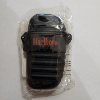 Marlboro Black Side Press Release Flip Up Top Promo Lighter