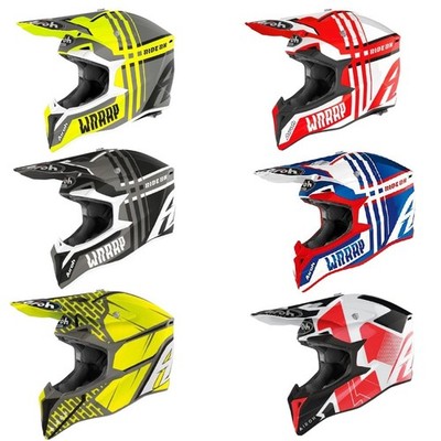 Airoh Motocross Helm Wraap Ausverkauf MX Off Road Enduro Motorrad ATV